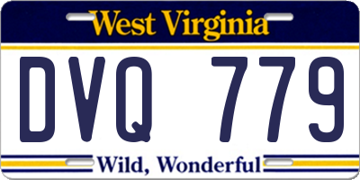 WV license plate DVQ779
