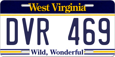 WV license plate DVR469