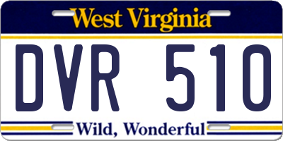 WV license plate DVR510