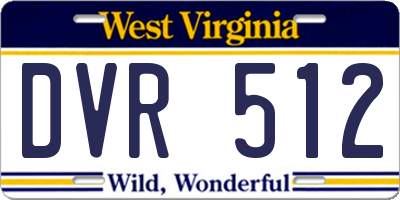 WV license plate DVR512