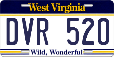 WV license plate DVR520
