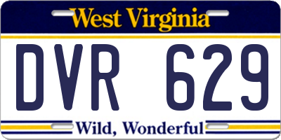 WV license plate DVR629
