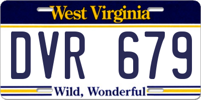WV license plate DVR679