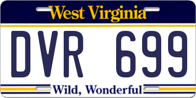 WV license plate DVR699