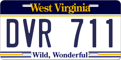 WV license plate DVR711