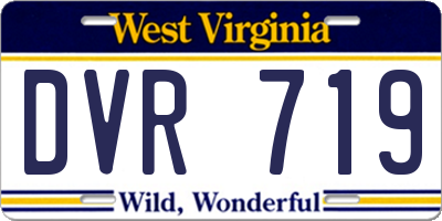 WV license plate DVR719