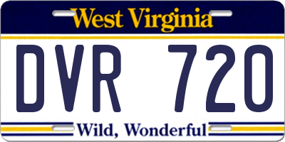 WV license plate DVR720