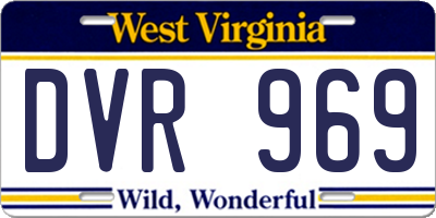 WV license plate DVR969