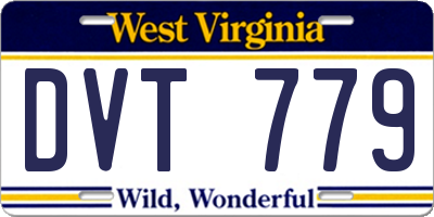 WV license plate DVT779