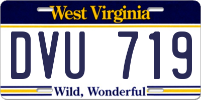 WV license plate DVU719