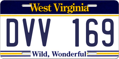 WV license plate DVV169