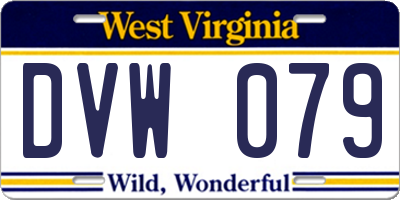 WV license plate DVW079
