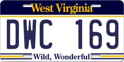 WV license plate DWC169