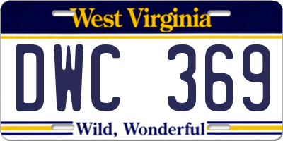 WV license plate DWC369