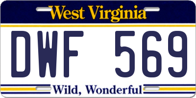 WV license plate DWF569