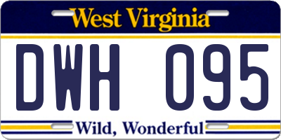 WV license plate DWH095