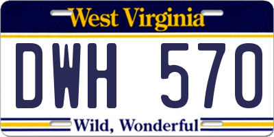 WV license plate DWH570