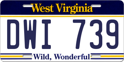 WV license plate DWI739