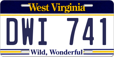 WV license plate DWI741