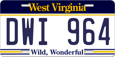 WV license plate DWI964