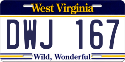 WV license plate DWJ167