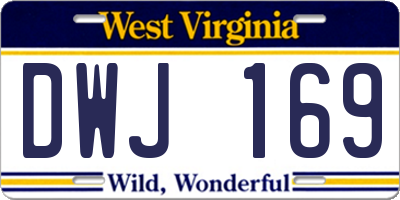 WV license plate DWJ169