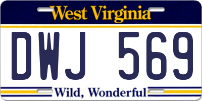 WV license plate DWJ569