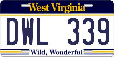 WV license plate DWL339
