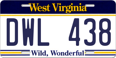 WV license plate DWL438