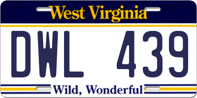 WV license plate DWL439