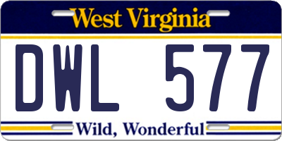 WV license plate DWL577