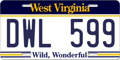 WV license plate DWL599