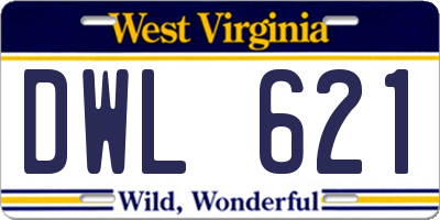 WV license plate DWL621