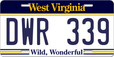 WV license plate DWR339