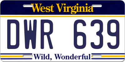 WV license plate DWR639