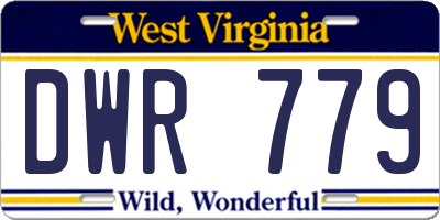 WV license plate DWR779