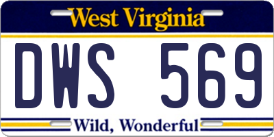 WV license plate DWS569