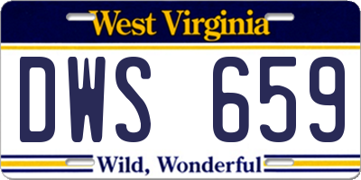 WV license plate DWS659