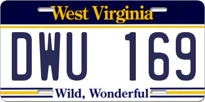 WV license plate DWU169