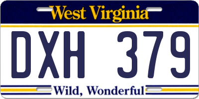 WV license plate DXH379
