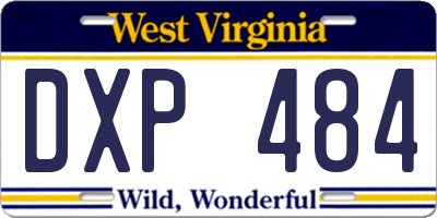 WV license plate DXP484