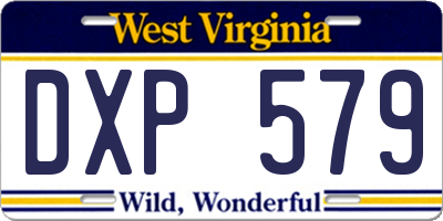 WV license plate DXP579