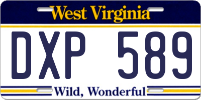 WV license plate DXP589