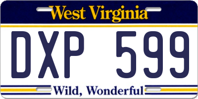 WV license plate DXP599