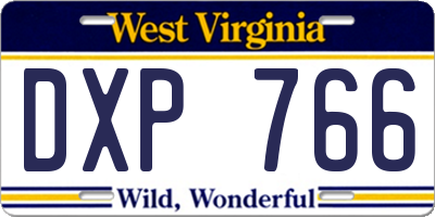 WV license plate DXP766