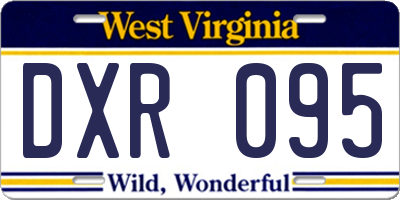 WV license plate DXR095