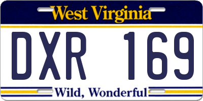 WV license plate DXR169