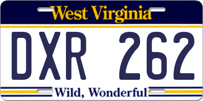 WV license plate DXR262