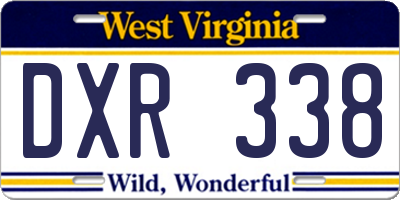 WV license plate DXR338
