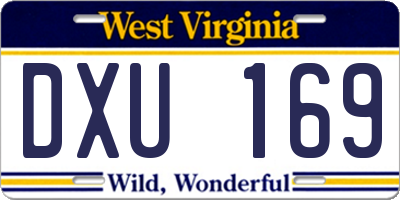 WV license plate DXU169